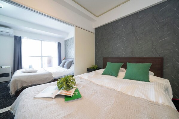 2 bedrooms, iron/ironing board, free WiFi, bed sheets