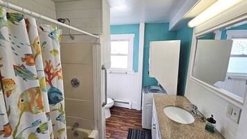 Hair dryer, towels