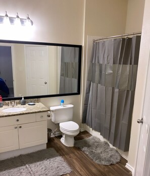 Towels, soap, toilet paper