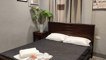 Individually decorated, individually furnished, desk, laptop workspace