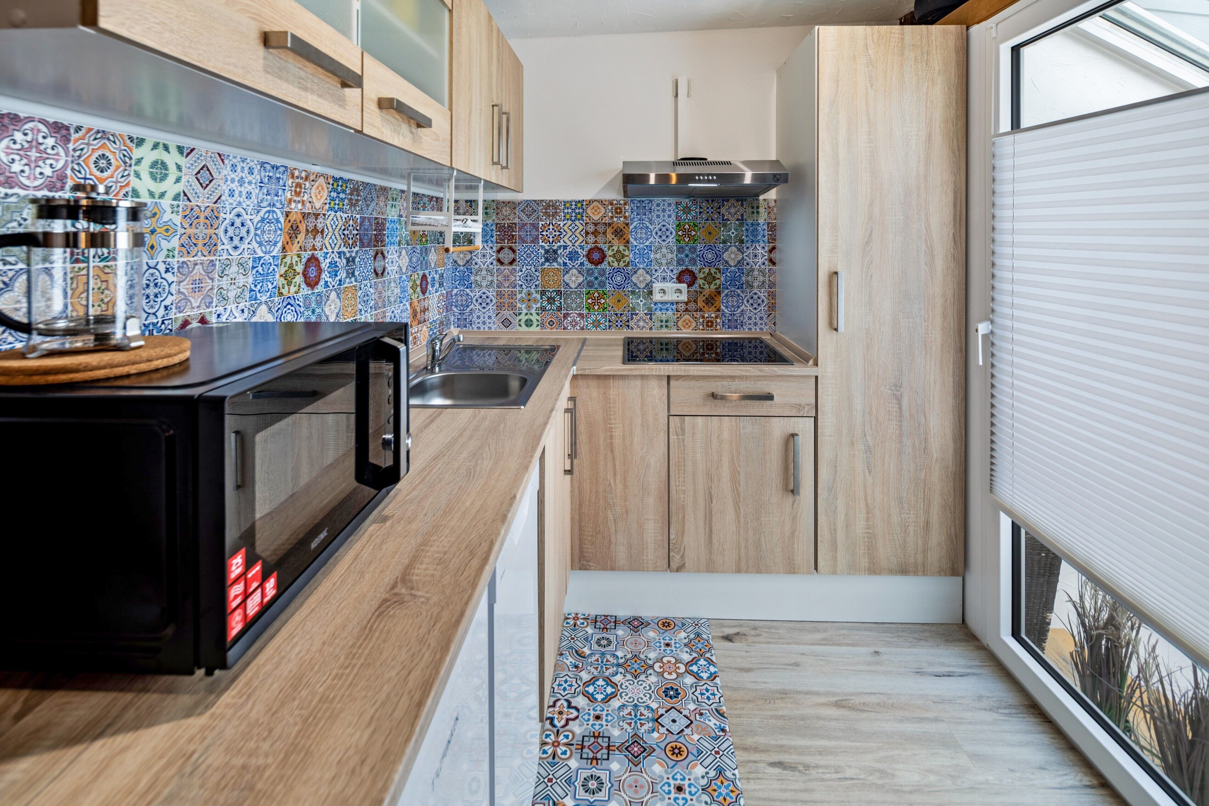 Refrigerador, microondas, placa de cocina, lavavajillas