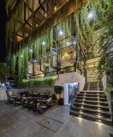 Outdoor rock climbing