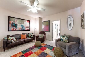 TV, video games, DVD player, books