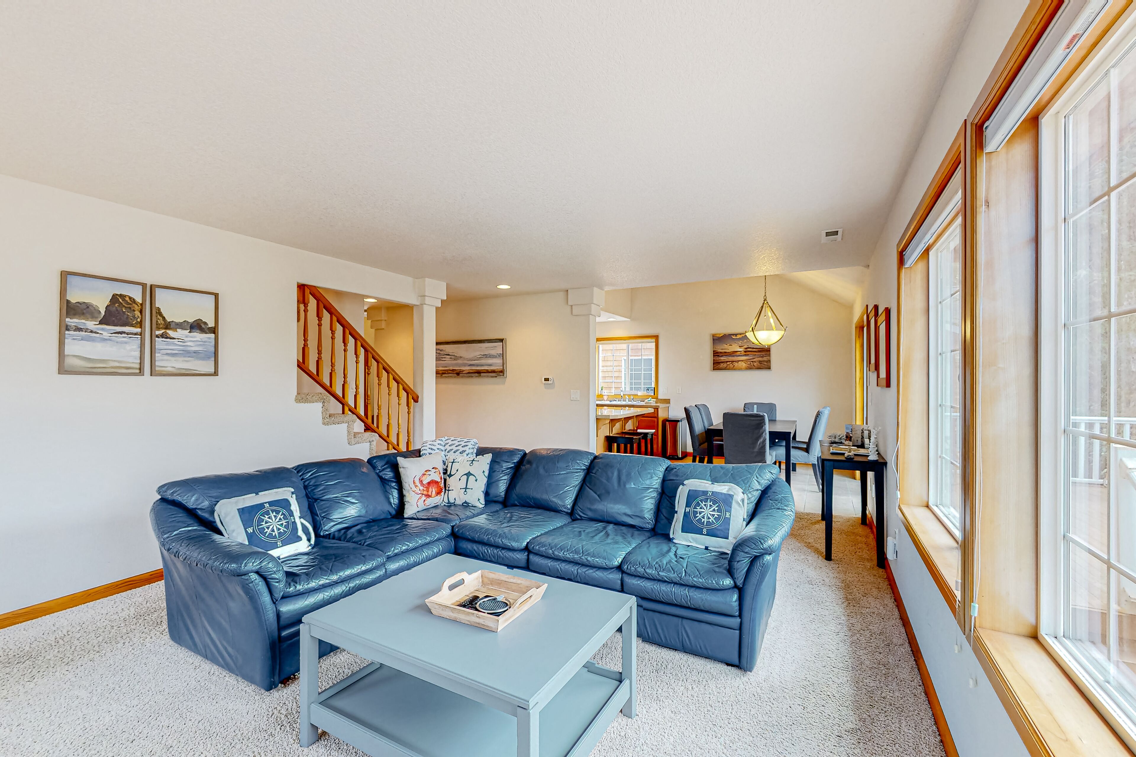 Dog-friendly home steps to beach with hot tub, firepit, fireplace & Ping-Pong