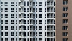 A multi-story building with a uniform facade, featuring evenly spaced windows and balconies. - Relaxing 2Br At 35Th Floor Tokyo Riverside Pik 2 Apartment (Teluknaga)