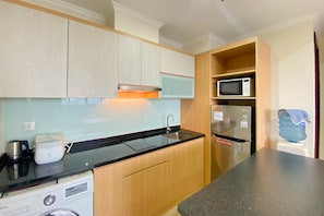 公寓, 2 间卧室 | 私人厨房 | 大冰箱、炉灶