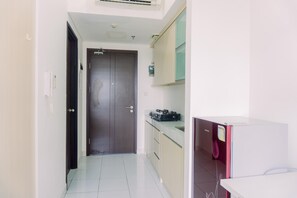 อพาร์ทเมนท์ | ครัวส่วนตัว | ตู้เย็นขนาดใหญ่, เตาประกอบอาหาร