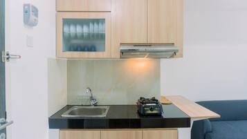 Lejlighed - 2 soveværelser | Privat køkken | Køleskab/fryser i fuld størrelse, kogeplade