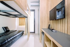Apartment | Living area - Minimalist And Good Deal Studio Transpark Cibubur Apartment (Depok)