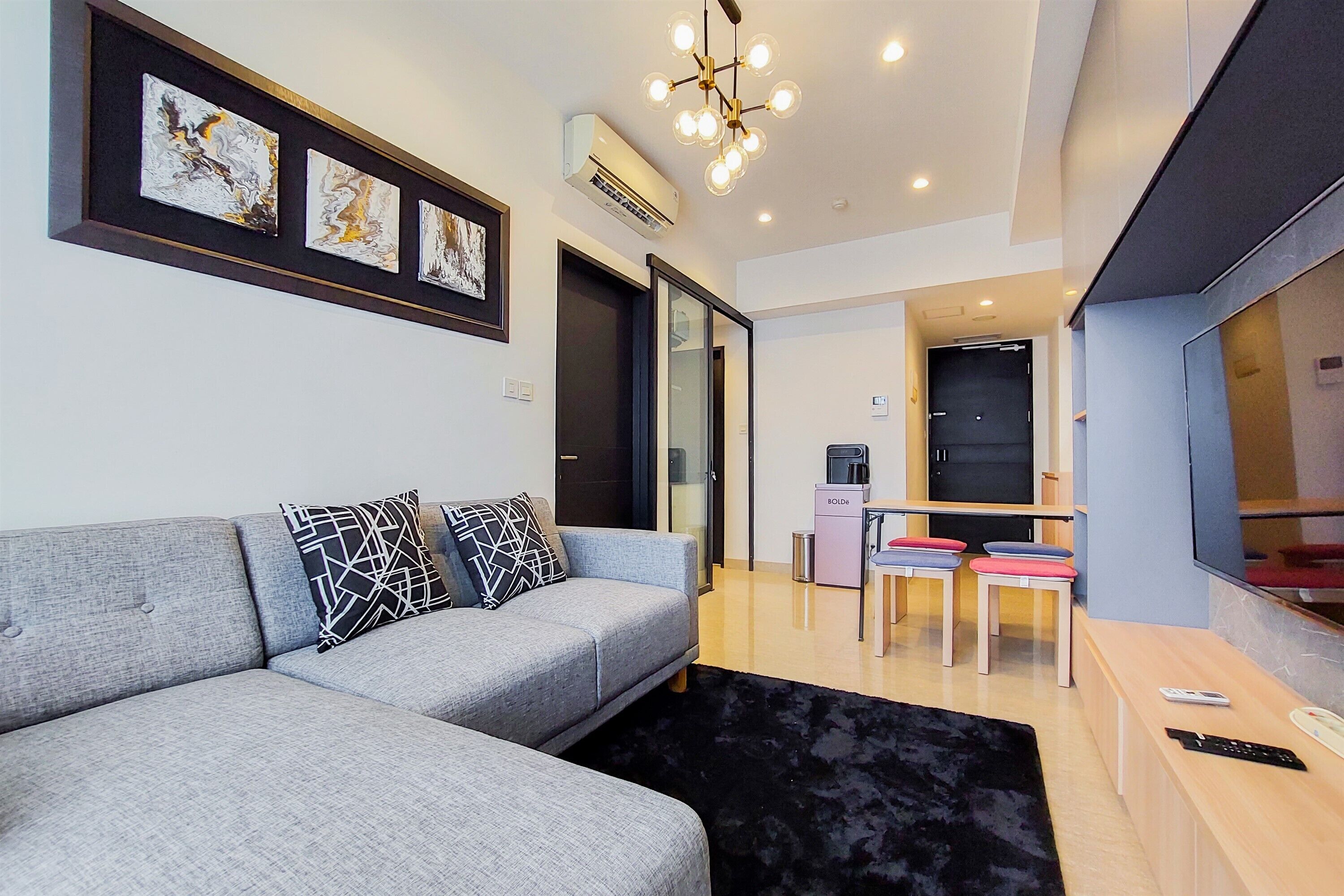 Căn hộ, 1 phòng ngủ | Khu phòng khách