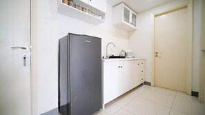 Apartamento, 2 habitaciones | Cocina privada | Frigorífico grande y placa de cocina