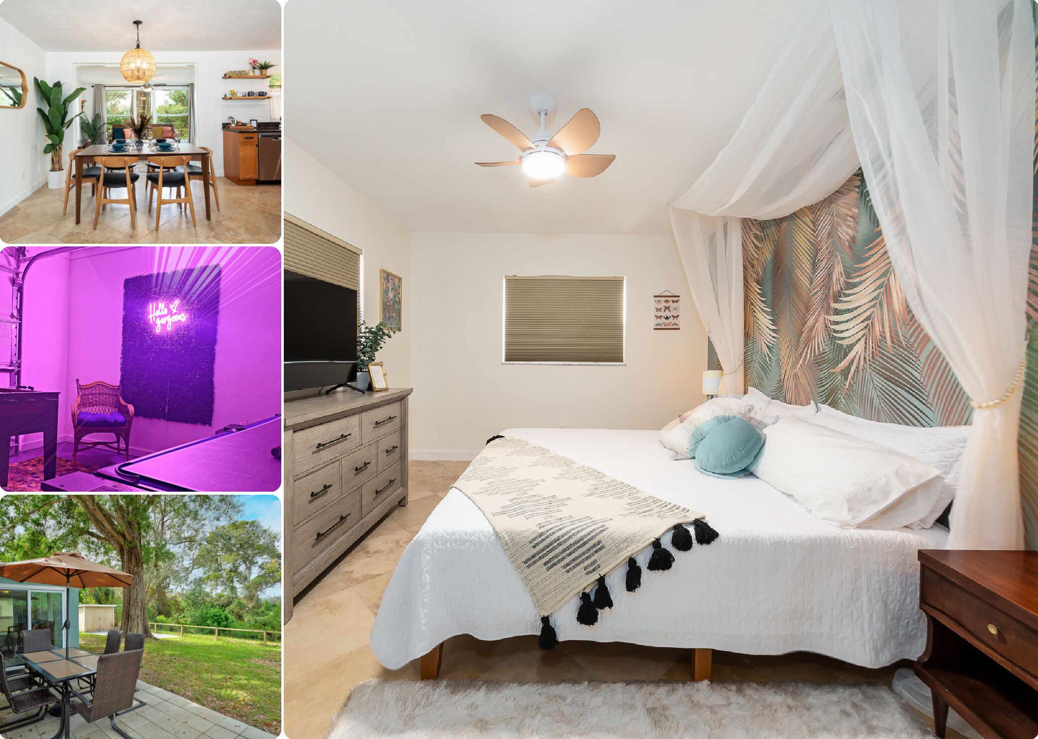 🌴 Boho Chic w/ King suite, close to Clearwater Beach, Honeymoon Island, Pets OK