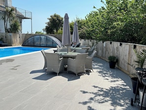 A heated pool