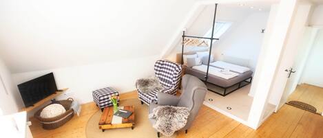 1 slaapkamer, een strijkplank/strijkijzer, gratis wifi