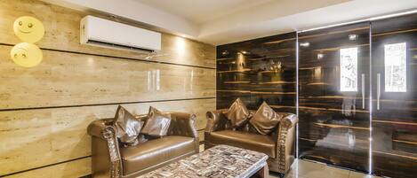 Sitteområde i lobbyen