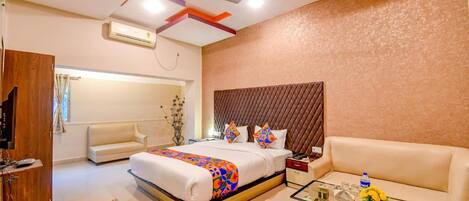 Sengetøy i egyptisk bomull, sengetøy av topp kvalitet og safe på rommet