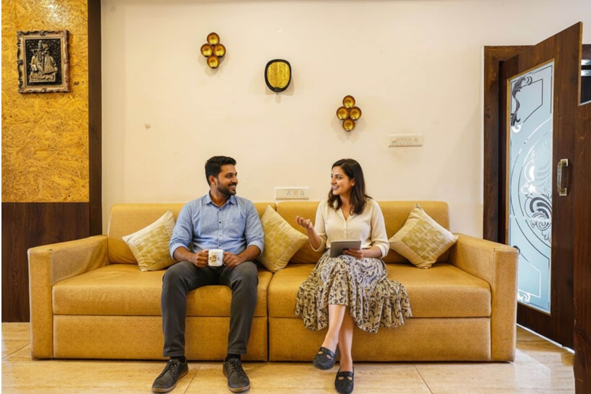 Sala de estar en el lobby