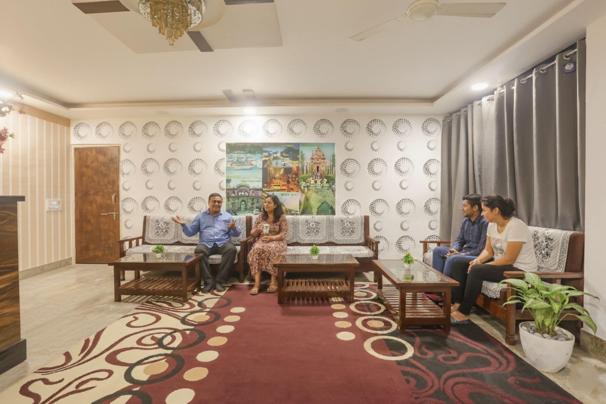 Sitteområde i lobbyen