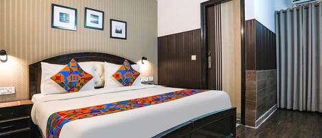 Deluxe kamer | Lakens van Egyptisch katoen, luxe beddengoed, gratis wifi, beddengoed