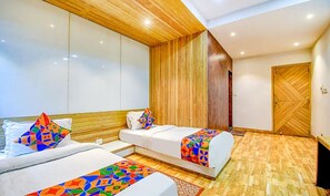 Egyptian cotton sheets, premium bedding, in-room safe, desk - FabHotel Heritage (Barasat)