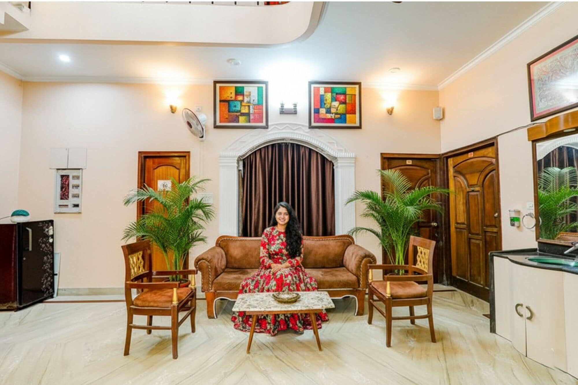 Sala de estar en el lobby