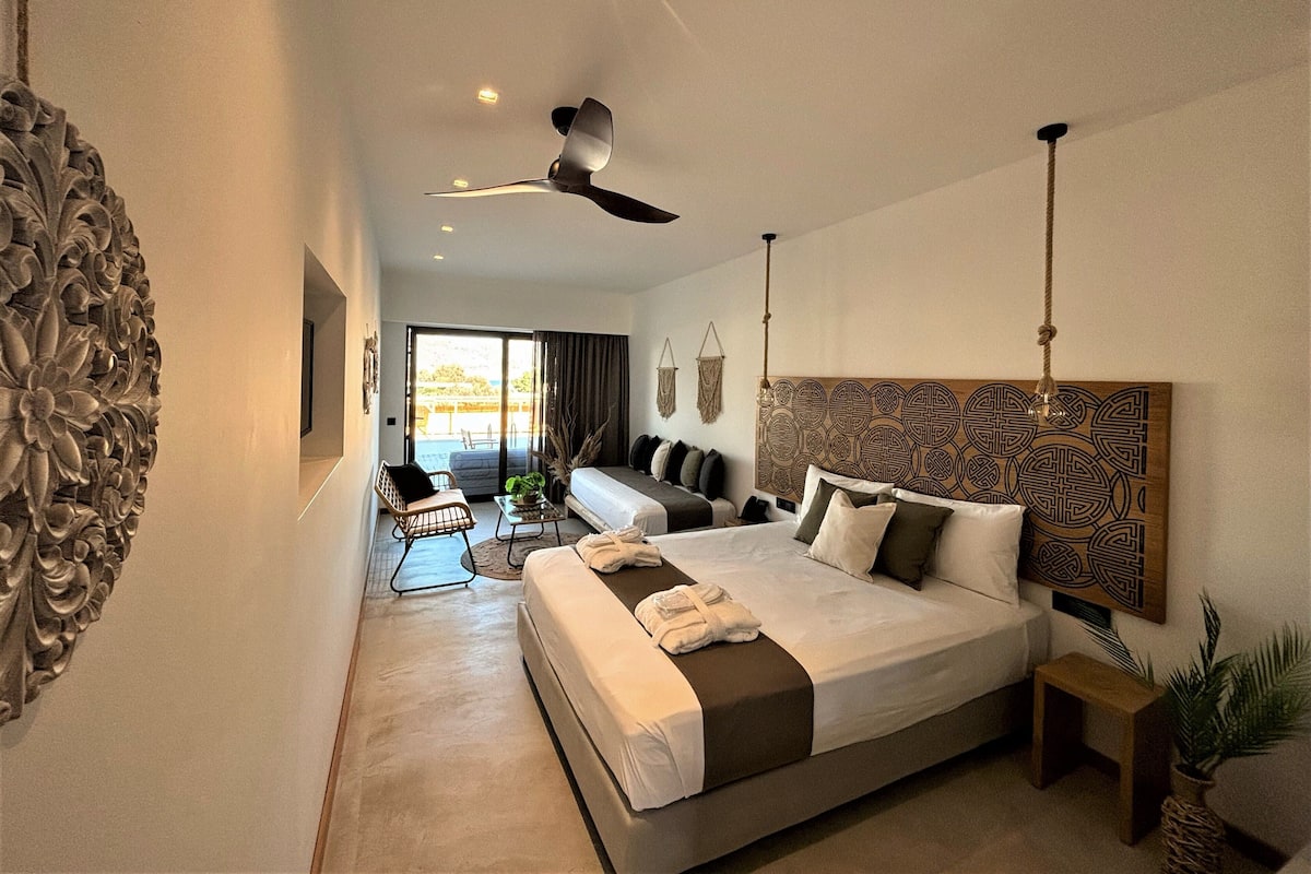 Kamar Triple Superior, akses ke kolam renang | 1 kamar tidur, minibar, kedap suara, dan Wi-Fi gratis