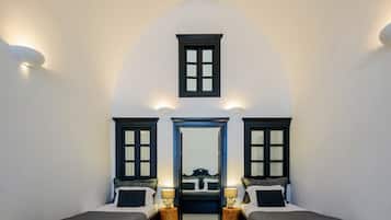 Cave One-Bedroom Suite | 1 svefnherbergi, rúmföt úr egypskri bómull, rúmföt af bestu gerð