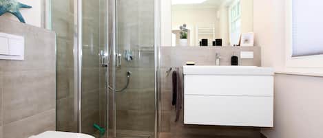 Shower, hair dryer