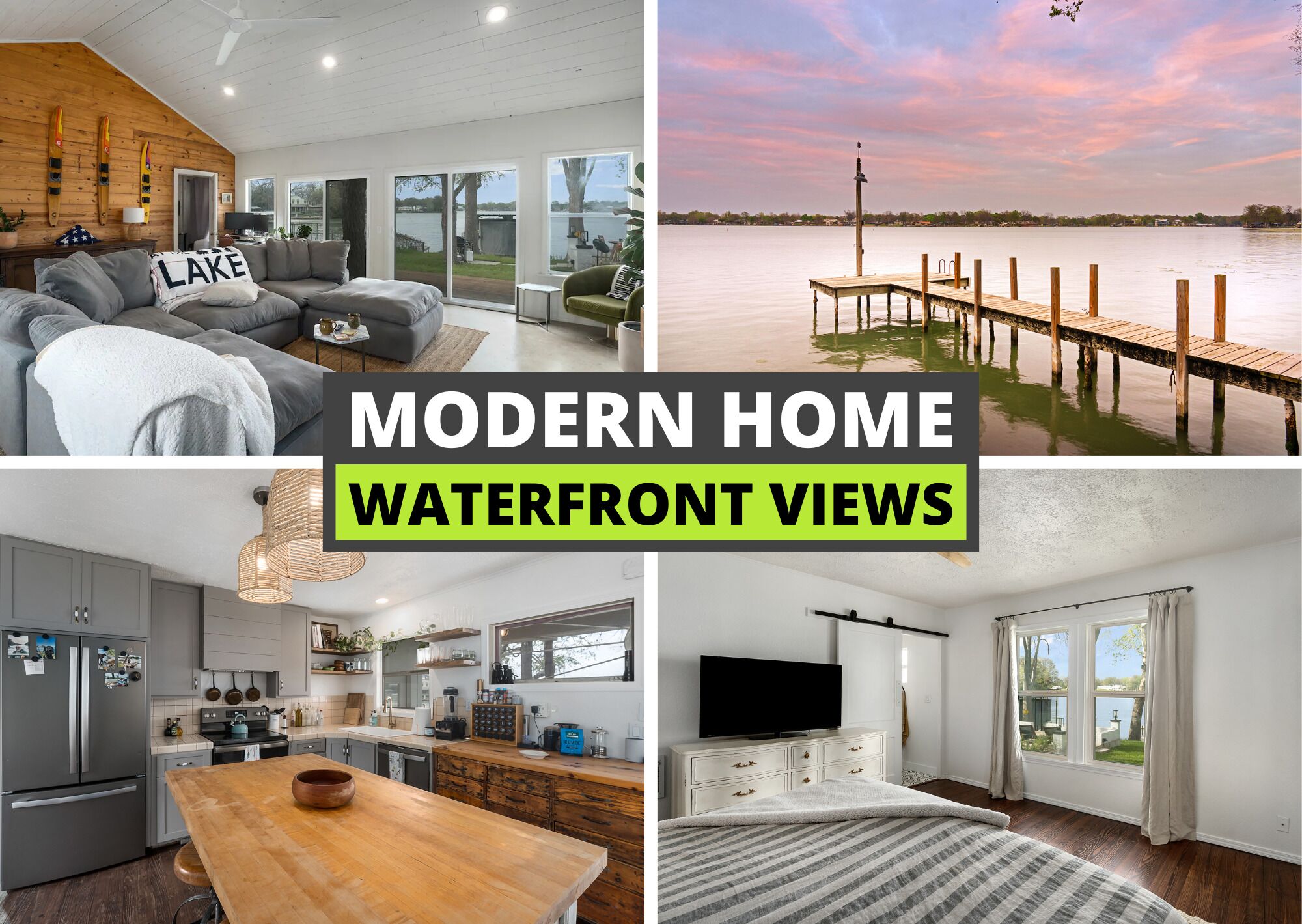 *Stunning* McQueeney Lakefront, 4 Bedrooms, Huge