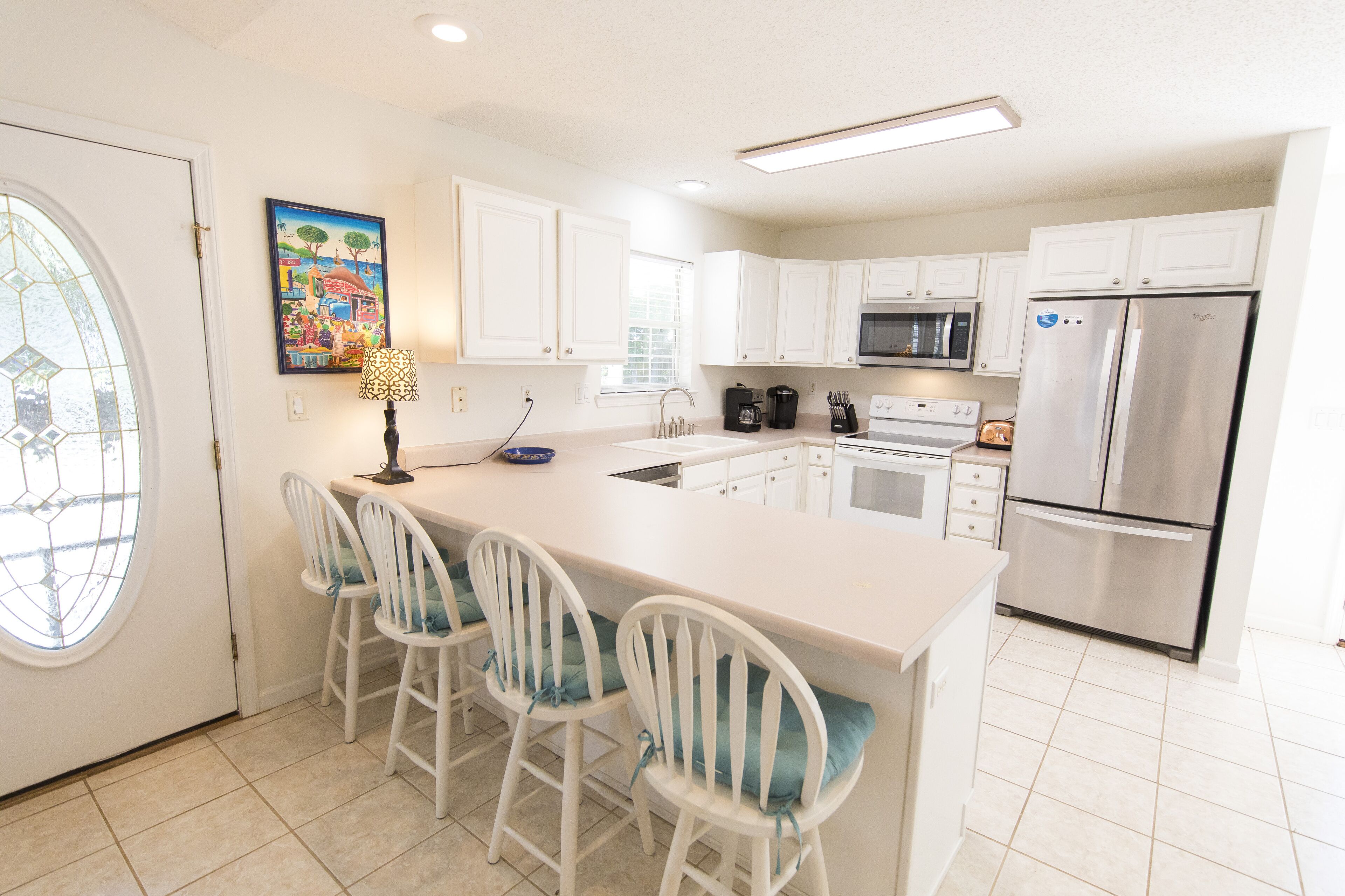 New to Dune Allen Realty! 10-min walk or 2-minute golf cart ride away to beach!