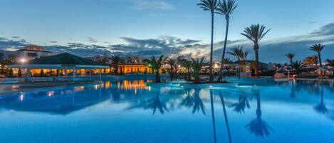 Indoor pool, seasonal outdoor pool