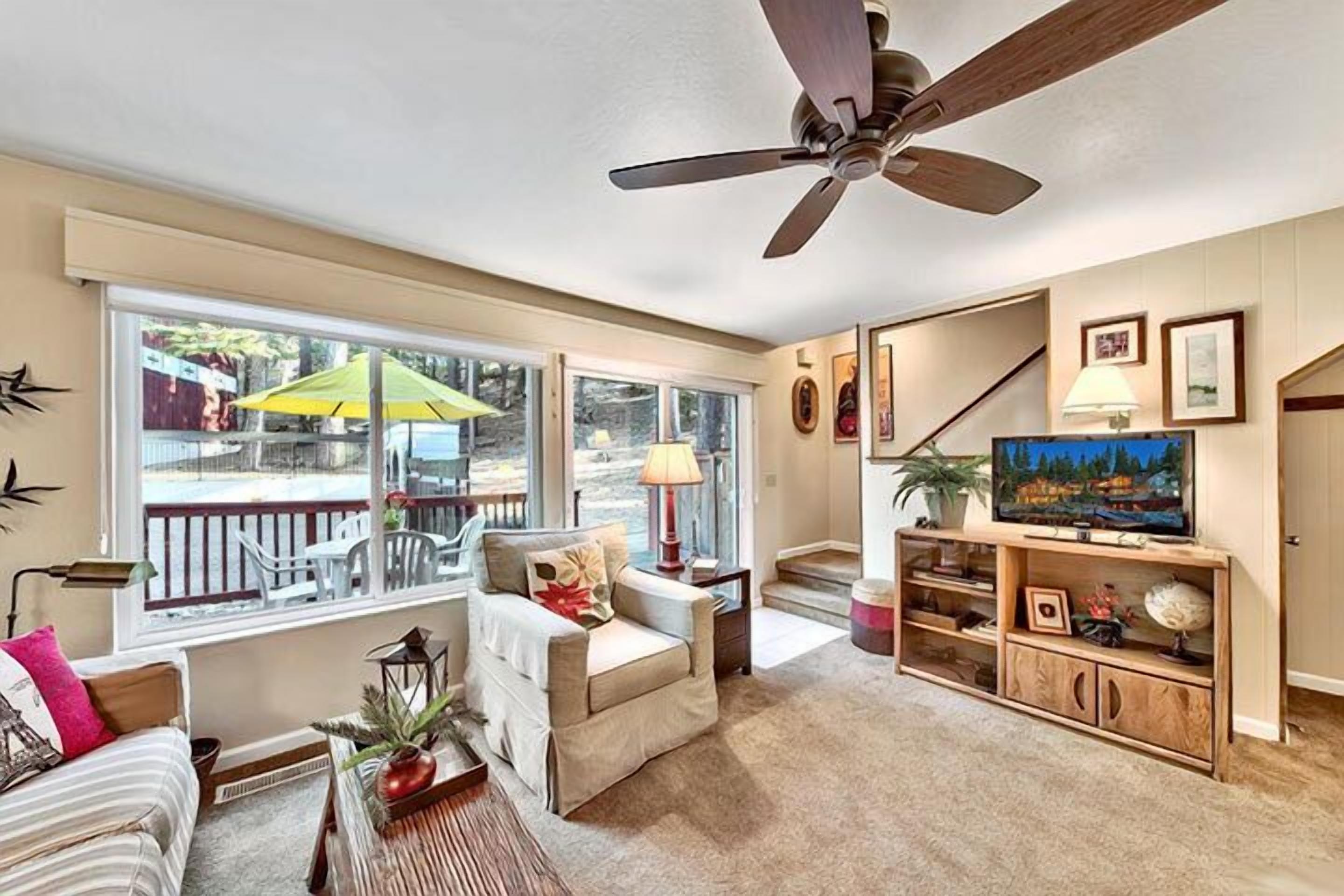 TV, fireplace, DVD player