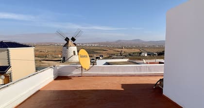 Fuerteventura beautiful apartment view Mill and mountains.Wi-Fi, relax nature