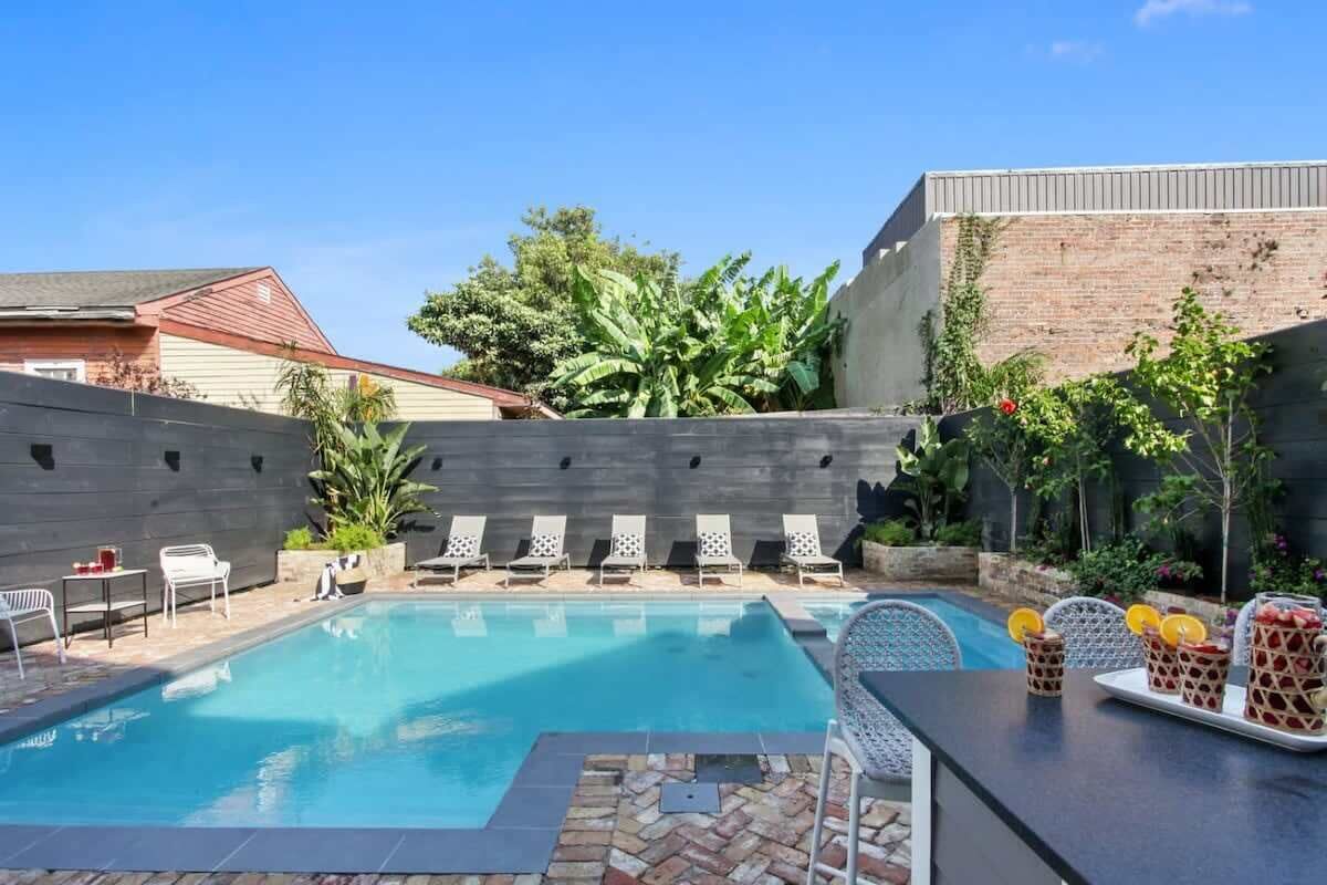 A heated pool