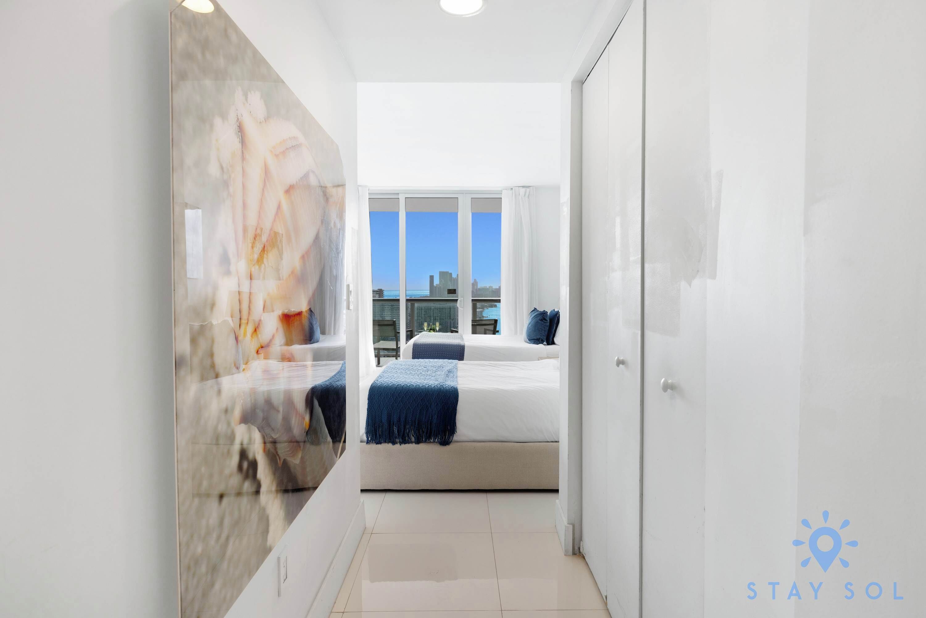 Desk, iron/ironing board, travel crib, WiFi