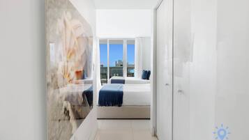 Desk, iron/ironing board, travel crib, WiFi