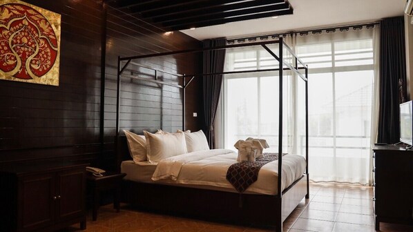 Kahden hengen deluxe-huone | Ilmainen Wi-Fi, vuodevaatteet