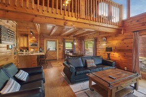 TV, fireplace, video games