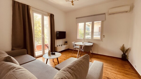 Apartment, 2 Queen Beds | Living area - Daisy Apartment 15min to Acropolis (Athens)