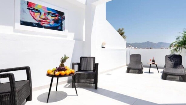 Terrace/patio - Penthouse Pintada  - Two Bedroom Apartment, Sleeps 4 (Nerja)