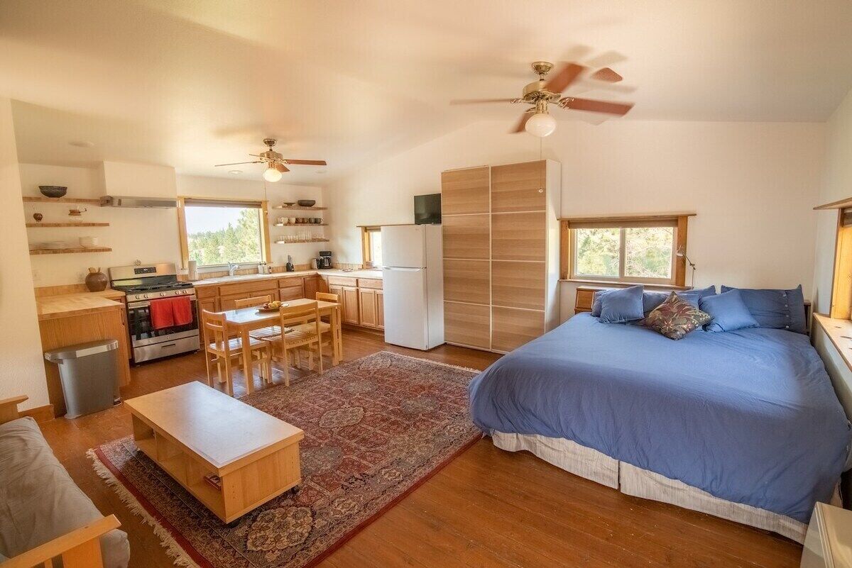 Spacious artist's studio loft apartment with view