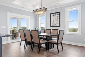 Dining - All The Ocean Views at this luxury 5 bed 5 bath beach home (Ocean Isle Beach)