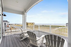 Terrace/patio - All The Ocean Views at this luxury 5 bed 5 bath beach home (Ocean Isle Beach)