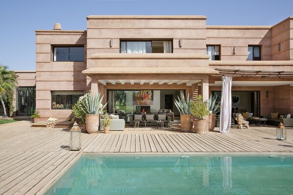 A heated pool