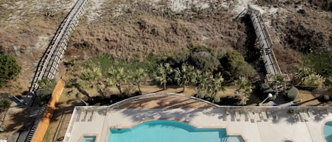 Indoor pool, outdoor pool