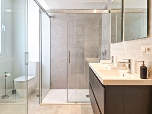 Shower, hair dryer