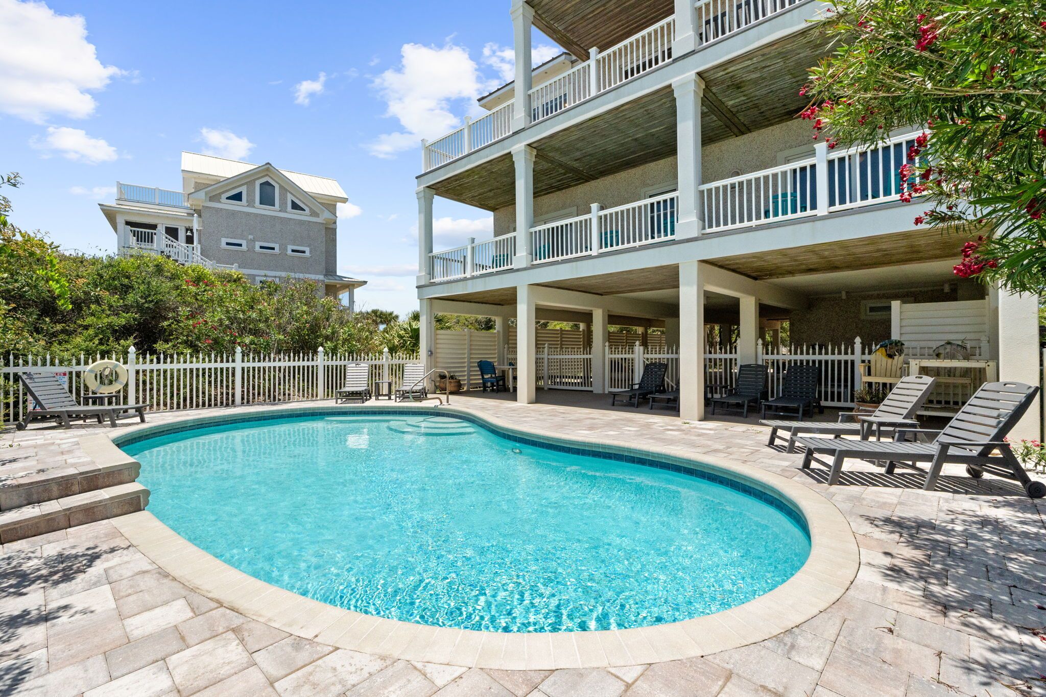 A heated pool