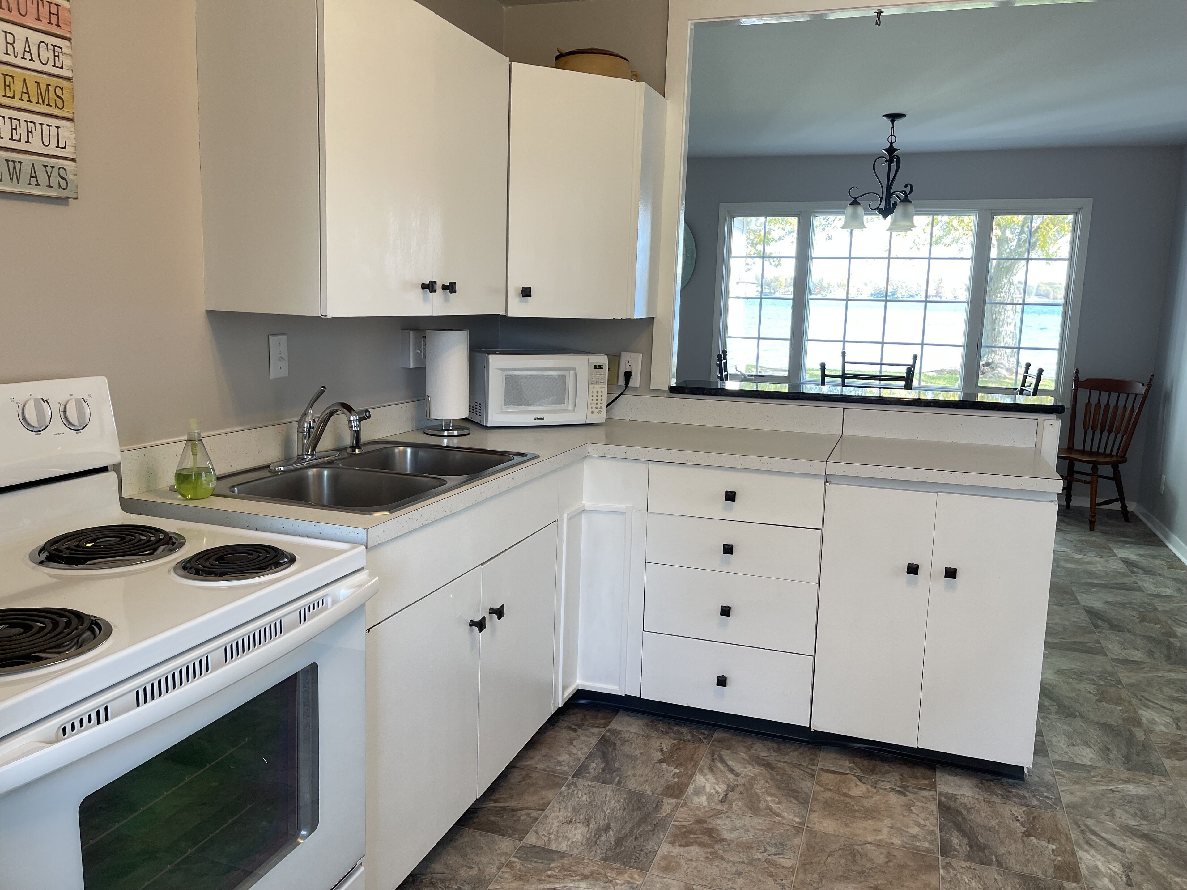 Who can resist this view of Lake Wawasee from Sycamore Cottage