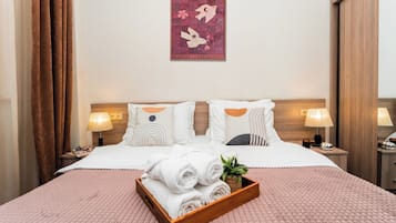 Economy-lejlighed - 1 soveværelse - balkon - udsigt til gårdsplads | Premium-sengetøj, mørklægningsgardiner, strygejern/strygebræt