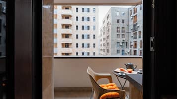 Economy-Apartment, 1 Schlafzimmer, Balkon, Blick auf den Innenhof | Balkon